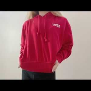 cropped vans hoodie